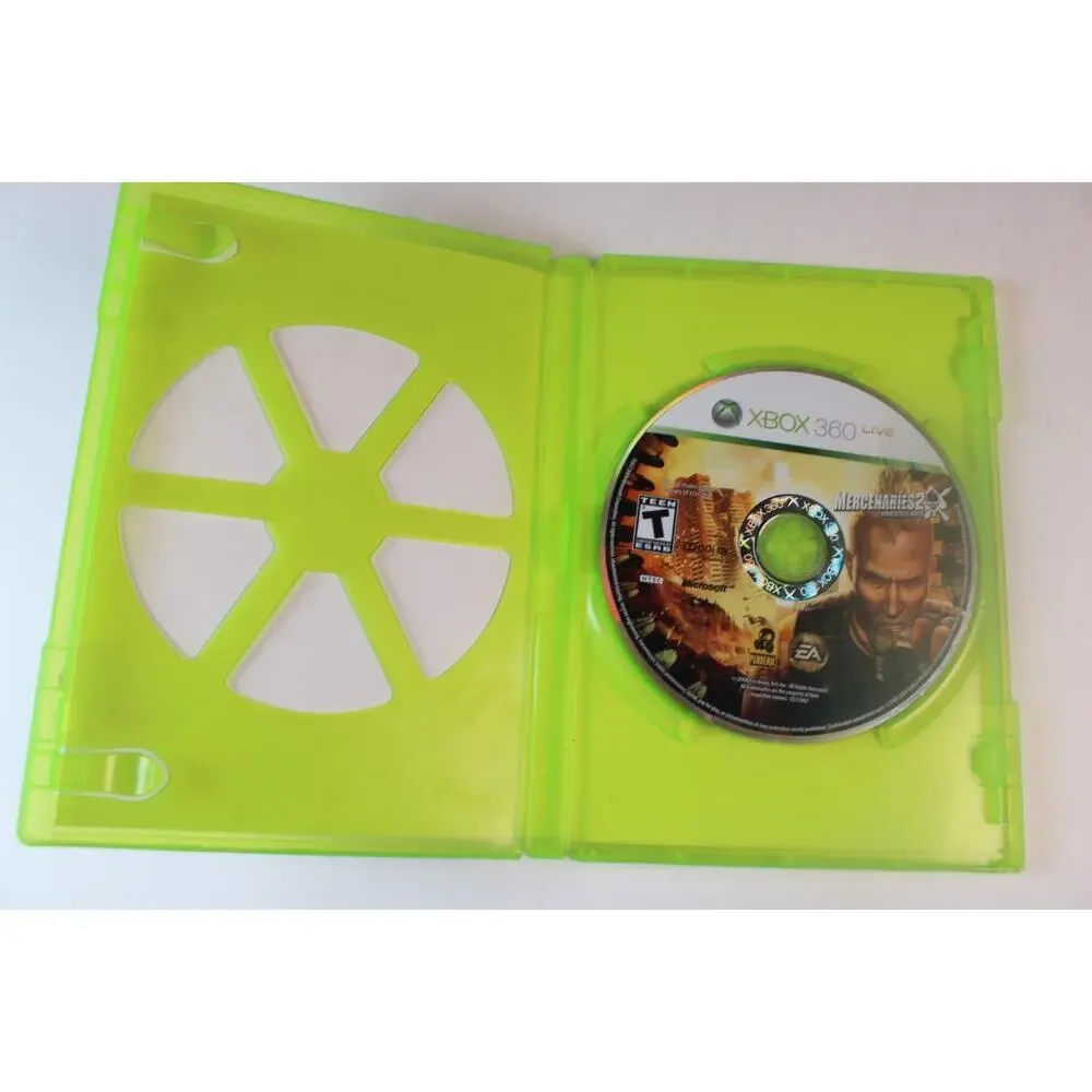 Mercenaries 2: World in Flames (Xbox 360, 2008) Authentic, Tested/works